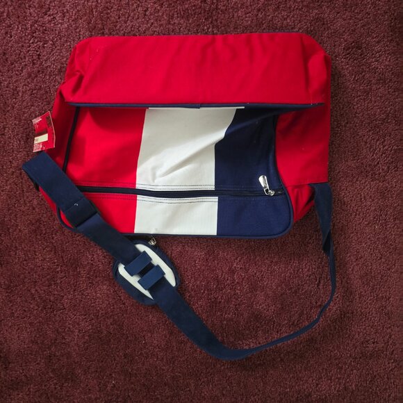 Limited Edition Paris Eiffel Tower Coca Cola canvas messenger bag with tags - Picture 2 of 2